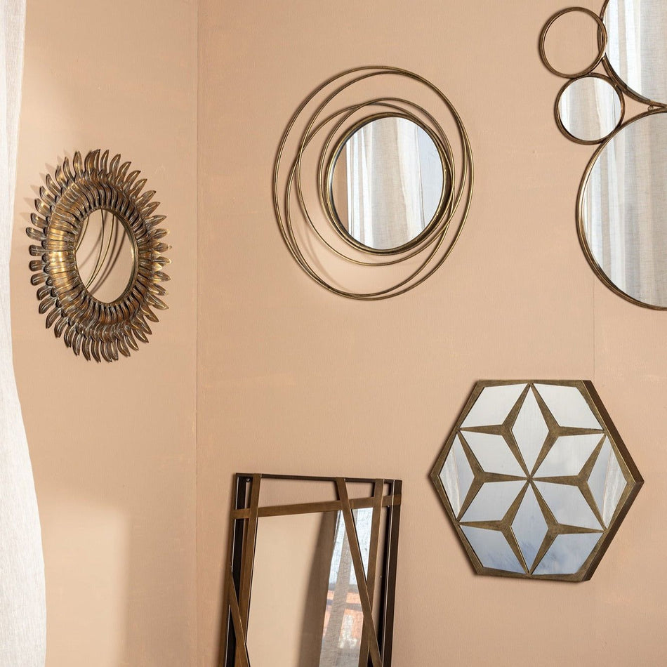 Wall Mirror - Bellinda Gold Metal