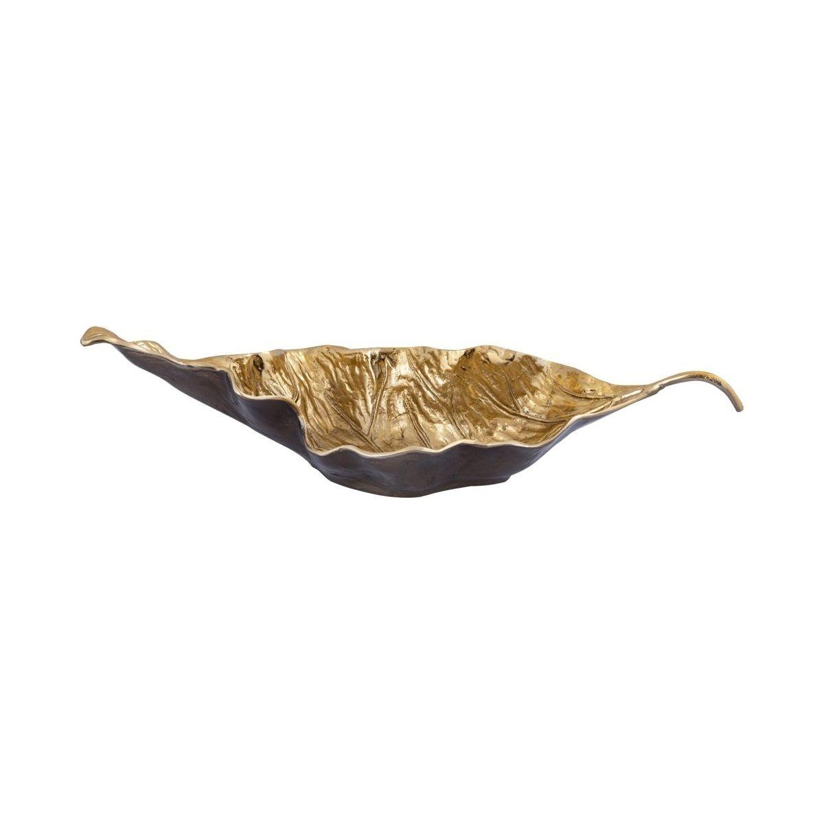 Aluminiumschale - Ycee Brass Flower von PTMD - Esszett Luxury